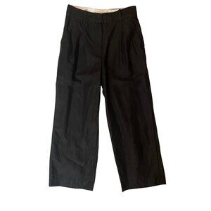 Aritzia Wilfred Linen Blend Effortless Pant • Black • US 2